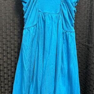Bright Blue Midi Sundress - excellent for casual summer days